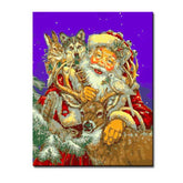 Painting by Numbers Santa Claus and His Friends